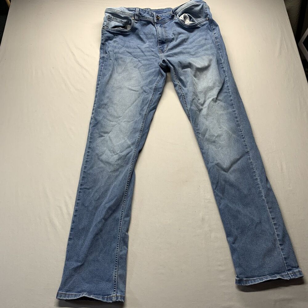 The Perfect NYC Jeans Mens 36x34 Blue Slim Fit Dark Wash TPJ Denim